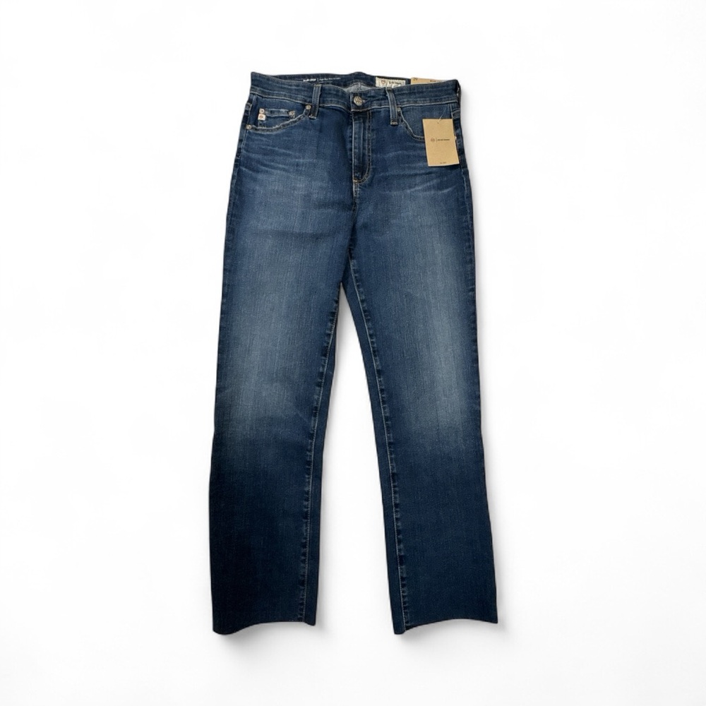 AG Adriano Goldschmied Dark Blue Straight Jeans